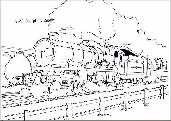 Flying Scotsman Drawing Sketch Coloring Page